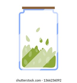 Magic bottle on white background vector illustartion flat desing