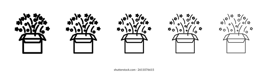Magic box icon Symbol mark in Outline style