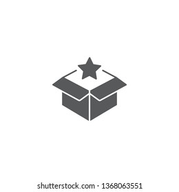 magic box star icon Element of magic for mobile concept and web apps icon Thin line icon for website design and development