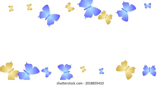 Magische helle Schmetterlinge abstrakte Vektorhintergrund. Sommerinsekten. Fancy Schmetterlinge abstrakte Fantasy-Hintergrund. Empfindliche Flügelmotten flattern. Die Natur.