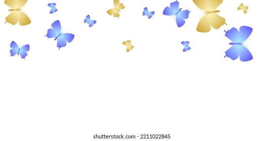 Magic bright butterflies abstract vector wallpaper. Summer cute insects. Wild butterflies abstract kids illustration. Delicate wings moths patten. Tropical creatures.