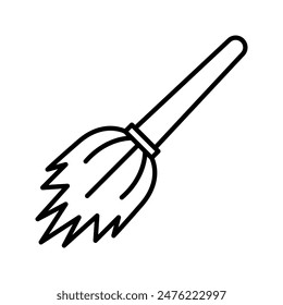 magic broom icon from fairy tail icon set with simple outline style