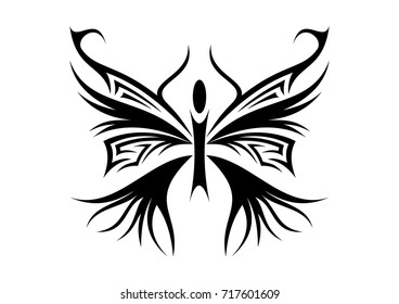 magic butterfly - abstract tattoo