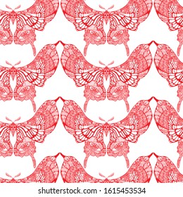 magic butterfly with eyes patterns on a transparent background