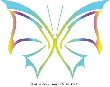 Magic Butterfly Wings Patterns Vector