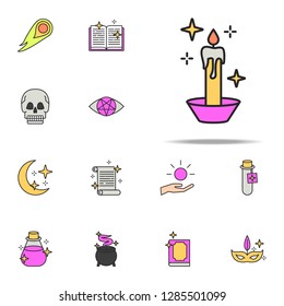 magic candle icon. magic icons universal set for web and mobile