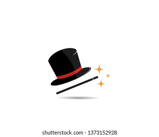 Magic cap logo concept,vector illustration design 