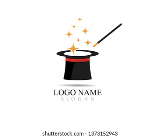 Magic cap logo concept,vector illustration design 