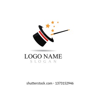 Magic cap logo concept,vector illustration design 
