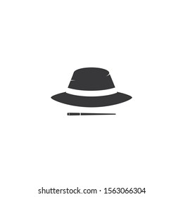 Magic cap logo concept,vector illustration design 