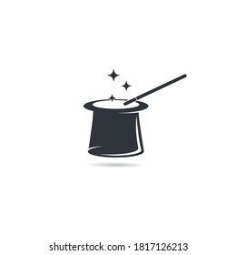  Magic cap logo concept,vector illustration design 