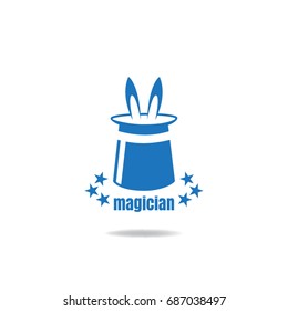 Magic cap for magic with a rabbit icon