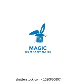 Magic cap and magic rabbit vector