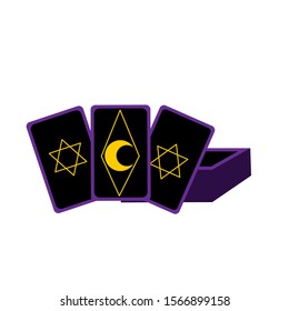 magic cards for divination vector image