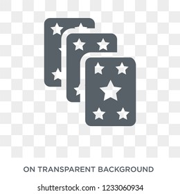 Magic cards icon. Magic cards design concept from Entertainment collection. Simple element vector illustration on transparent background.