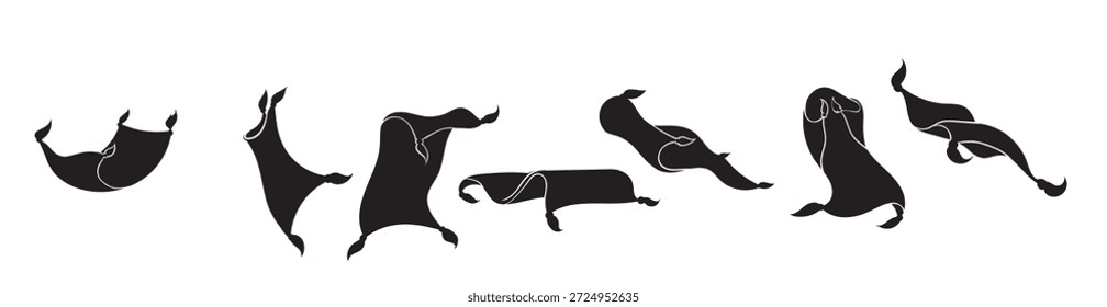 Ilustración vectorial de iconos de alfombra mágica