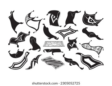 Magic Carpets vector For Print, Magic Carpets Clipart, Magic Carpets vector Illustration