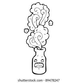 magic cartoon bottle character