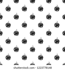 Magic cauldron pattern seamless repeat background for any web design