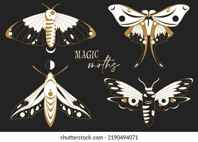 Magic, Celestial, Witchy Moths or Butterflies