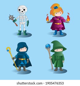 magic characters for a computer game