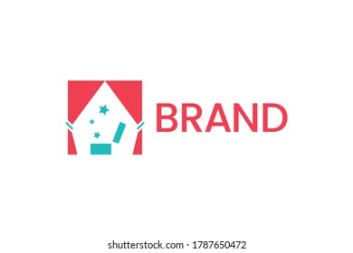 Magic Chest Show Logo Template