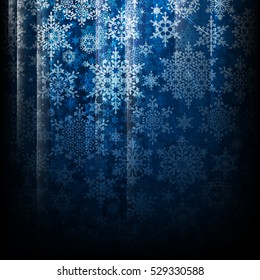 Magic Christmas background with snowflakes. EPS 10 vector file included