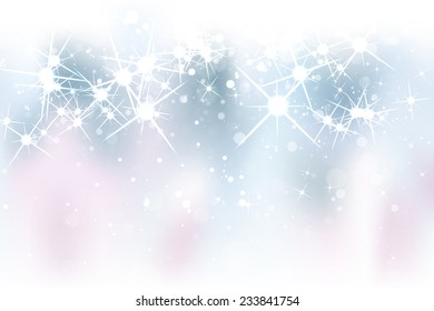 Magic Christmas Background with Stars