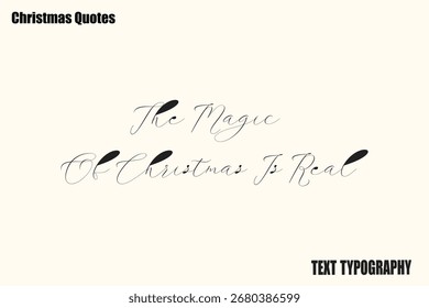 La Magia De Las Navidades Es Navidades Reales Tipografía Texto Diciendo