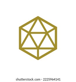 Magische Bronze-Pentakle. Arcane Magic Symbol. Crux Sign.