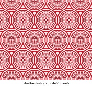 magic circle. Series mirror transformation of circles shapes. Vector illustration. For the interior design, printing, textile industry. pink color