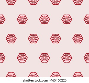 magic circle. Series mirror transformation of circles shapes. Vector illustration. For the interior design, printing, textile industry. pink color