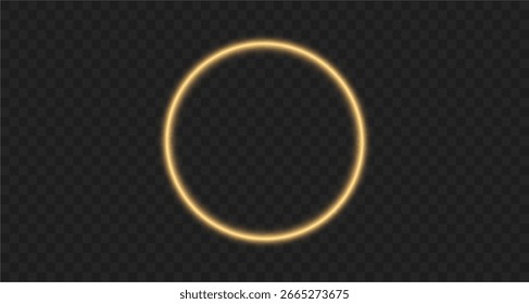 Onda circular mágica con brillo iluminado