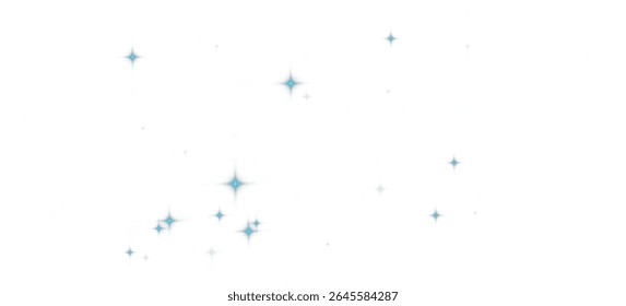  Magic color galaxy PNG. Horizontal space background with realistic nebula, stardust and shining blue stars. Infinite universe and starry night sky. Vector illustration.PNG