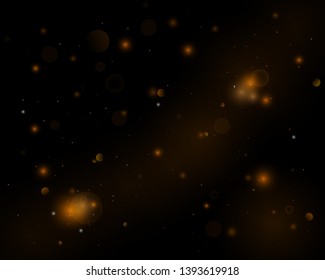 Magic concept. Abstract background with bokeh effect. Texture background abstract black and white or silver Glitter and elegant for Christmas. Dust white. Sparkling magical dust particles.  