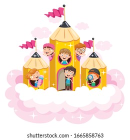 Magic Concept Design With Funny Children