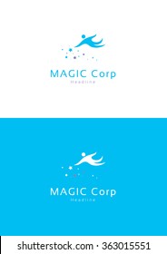 Magic corporation logo template.