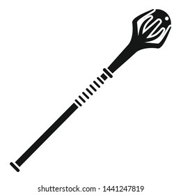 Magic crook icon. Simple illustration of magic crook vector icon for web design isolated on white background