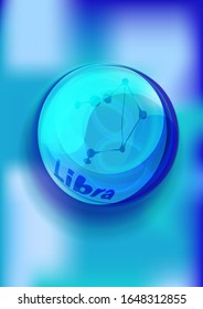 bola de cristal mágico, luz verde, descargas eléctricas y relámpagos, ilustración mística, elemento de tierra, signo zodiaco Libra