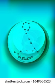 bola mágica de cristal en la mano, luz azul, descargas eléctricas y relámpagos, ilustración mística, signo zodiaco Pisces