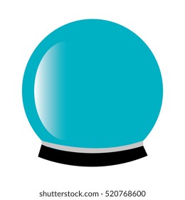 Magic crystal ball icon