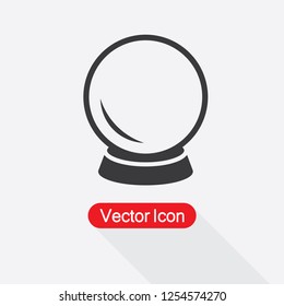 Magic Crystal Ball Icon Vector Illustration Eps10