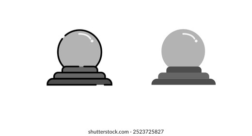 Magic Crystal Ball Line Icon Editable Stroke