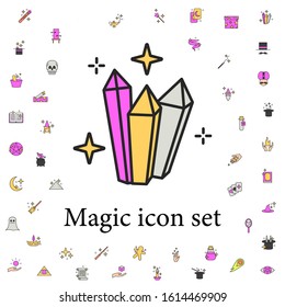 magic crystals icon. magic icons universal set for web and mobile