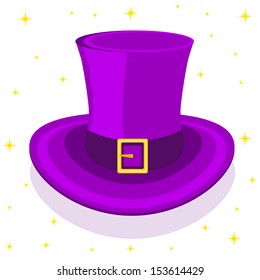 Magic cylinder hat, vector illustration