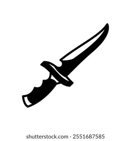 Magic Dagger Glyph Icon, Vector illustration