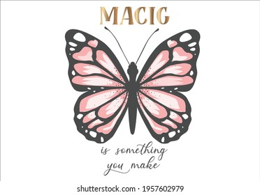 magic daisy spring dreamer butterflies and daisies positive quote flower design margarita 
mariposa
stationery,mug,t shirt,phone case fashion slogan  style spring summer sticker 