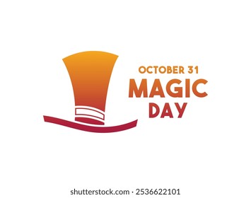 Magic Day. October 31. Gradient colors. Eps 10.