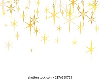 Magic decoration. Celebration banner.  Vector sparkles on a transparent background. Christmas light effect.