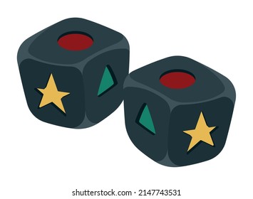 magic dices fortune teller icons